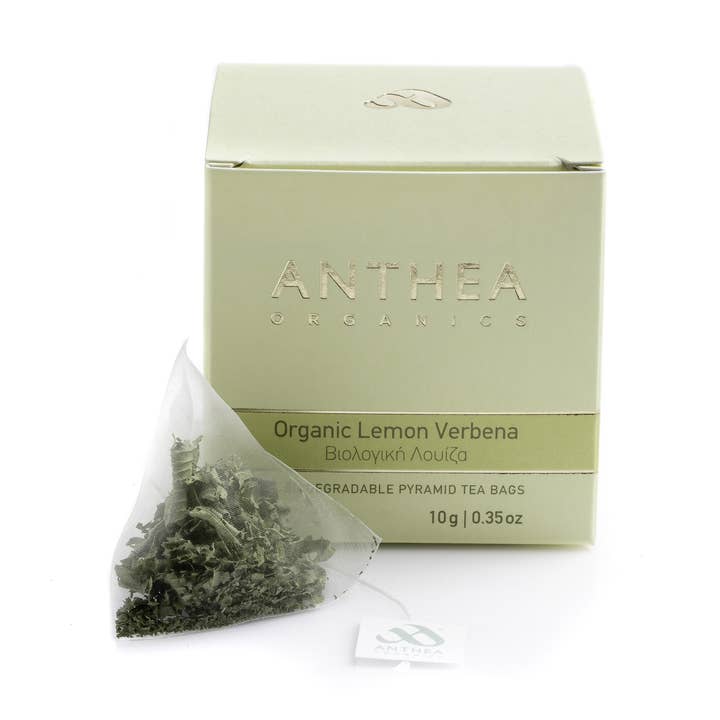 Anthea Organics - Wholesale Tea Bags - Organic Lemon Verbena Plastic Free Tea Bags0