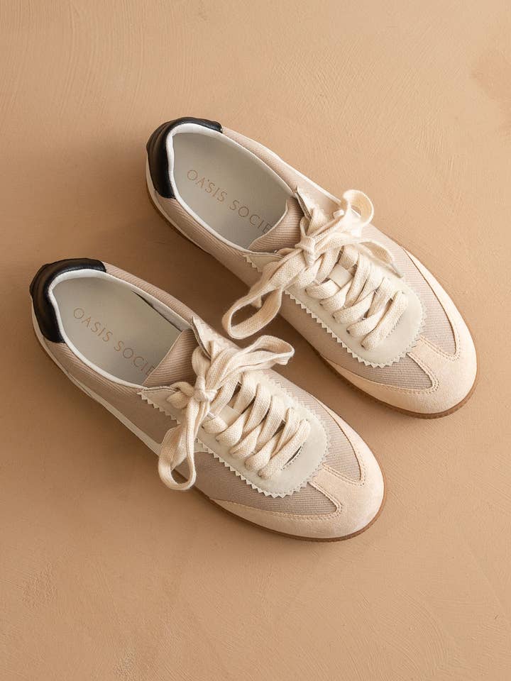 The Kyla | Almond Classic Low Top Sneakers for wholesale on Faire