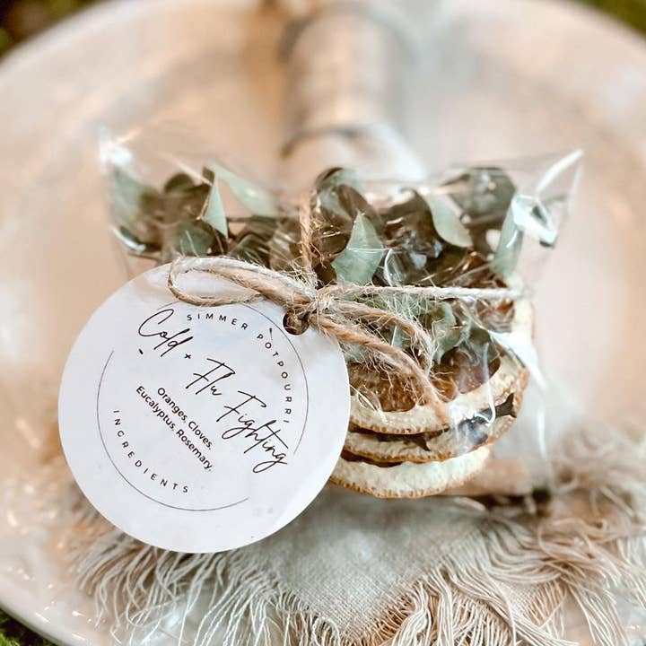 The Coppered Fern - Wholesale Potpourri - Mini Simmer Pot - Cold + Flu Fighting0