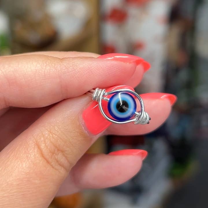 Wire Wrapped All Seeing Eye Ring for wholesale by Zendants