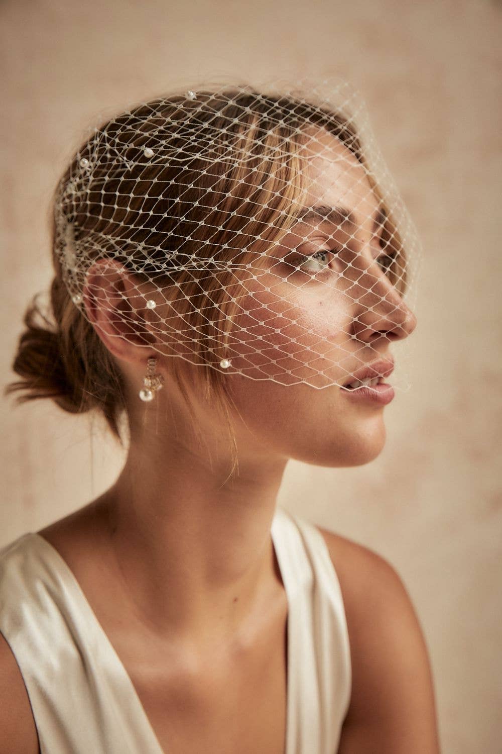 Dove Grey Accessories - Wholesale Veil – Women’s - PHOEBE BIRDCAGE VEIL1