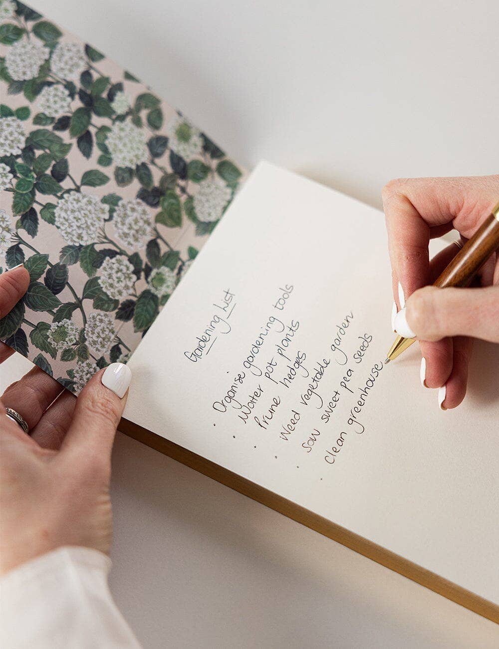 Bespoke Letterpress - Vente Blocs-notes - Bloc-notes de bureau Hortensia2