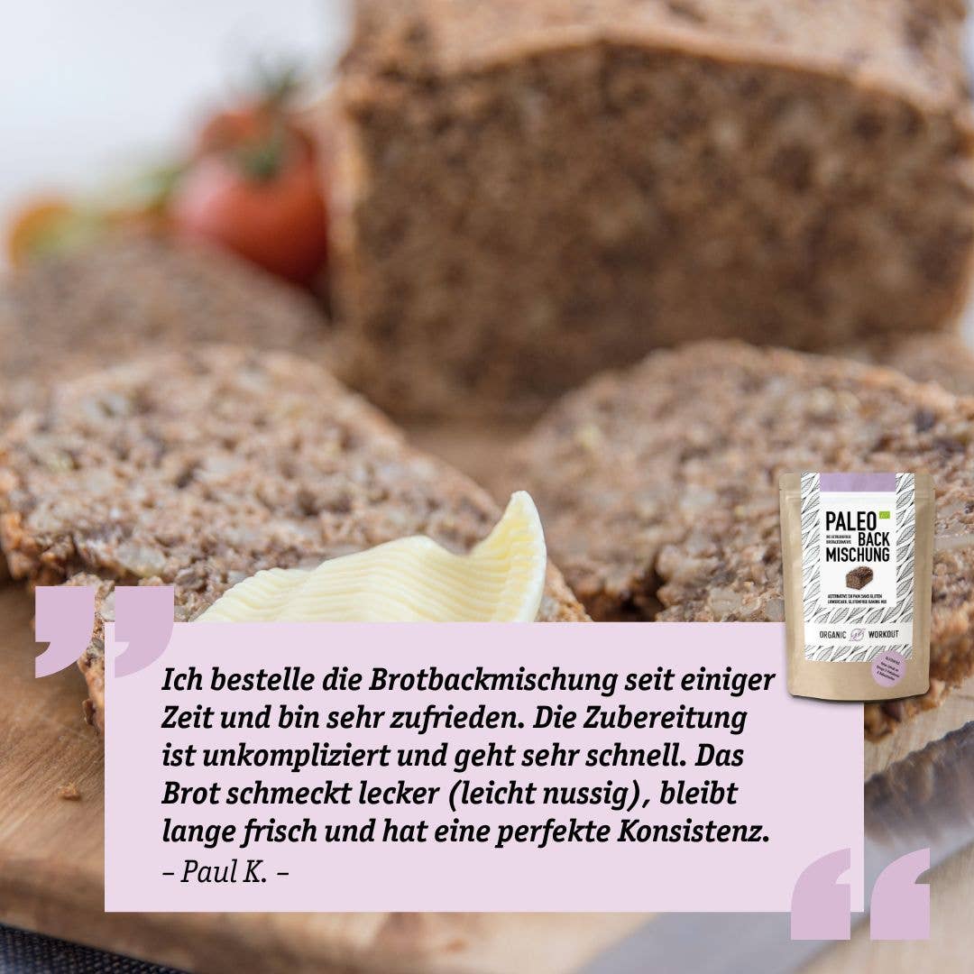 Organic Workout - Vente Mélange pour pain - Mélange de cuisson paléo bio5