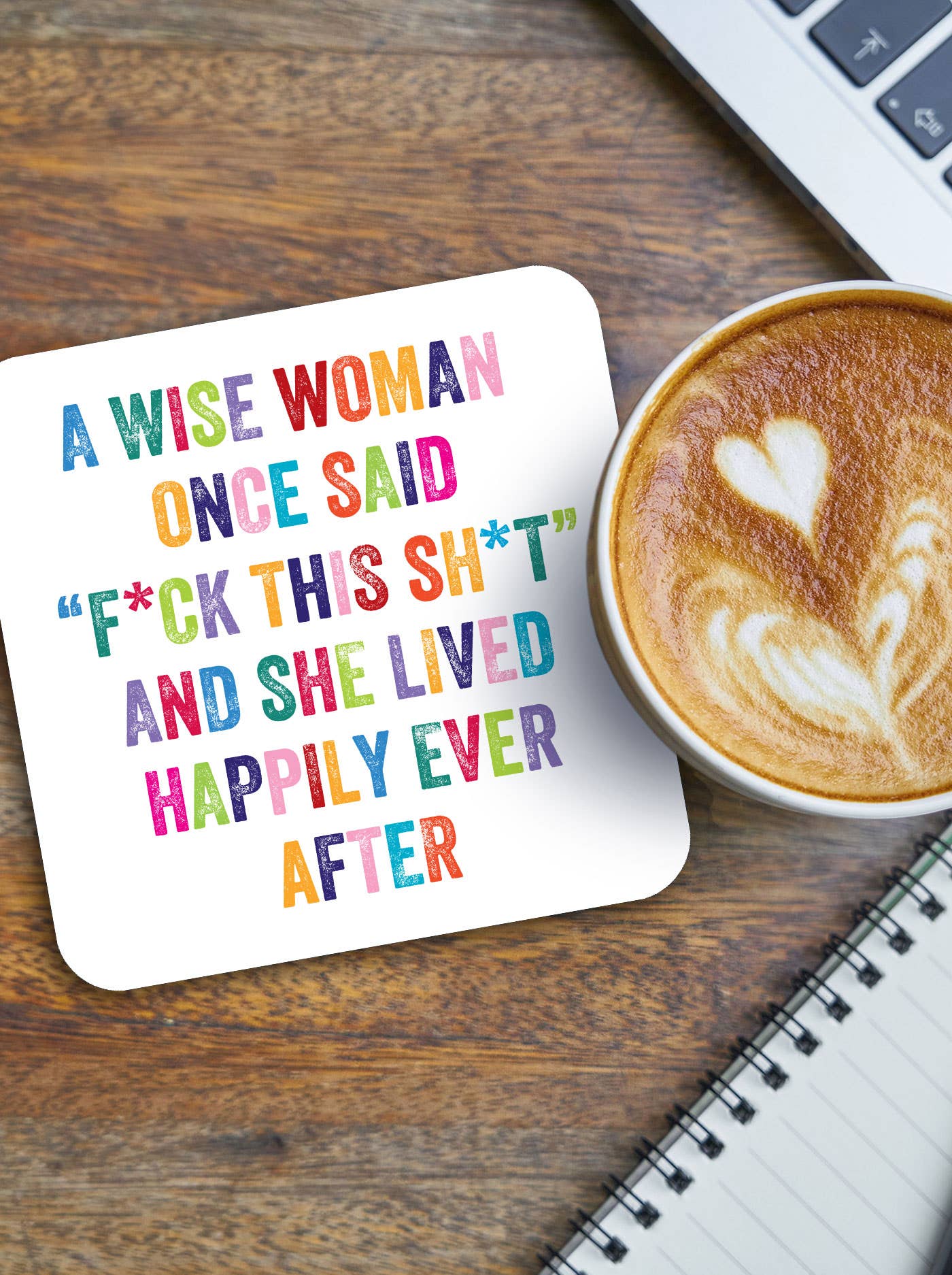 Brainbox Candy – wholesale Coasters – Funny Gift - Wise Woman Fuck This Coaster By Brainbox Candy1