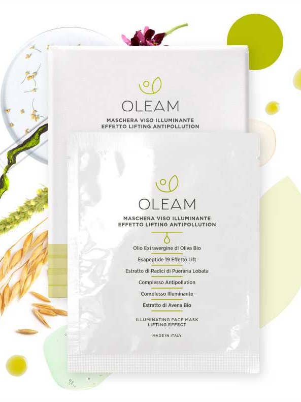 Antipollution lifting effect illuminating face mask for wholesale by Oleam