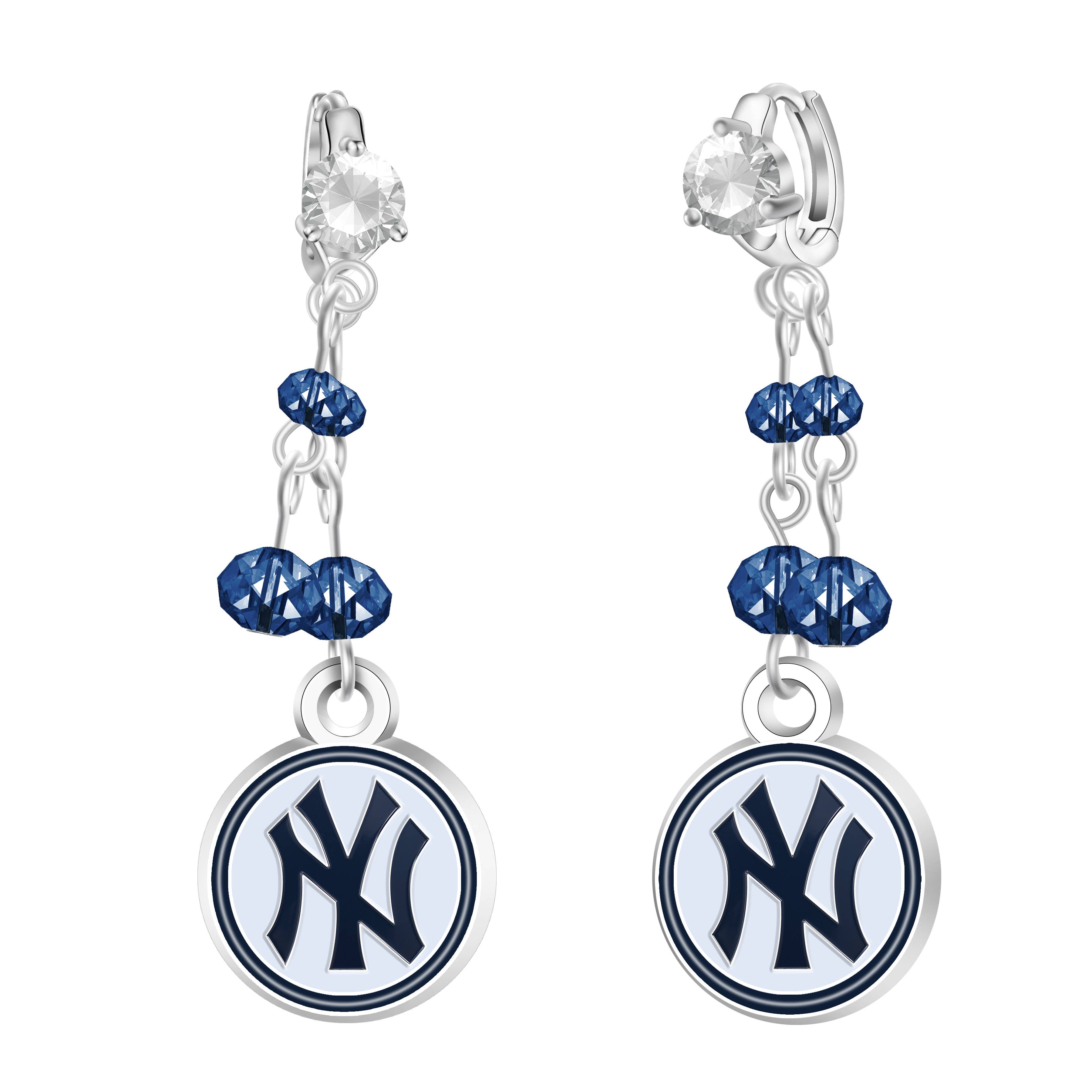 Yankees Baseball Oval Earrings Teardrop New York Yankees Leather Earrings 2 Leather Earrings Yankees Earrings New York Earrings