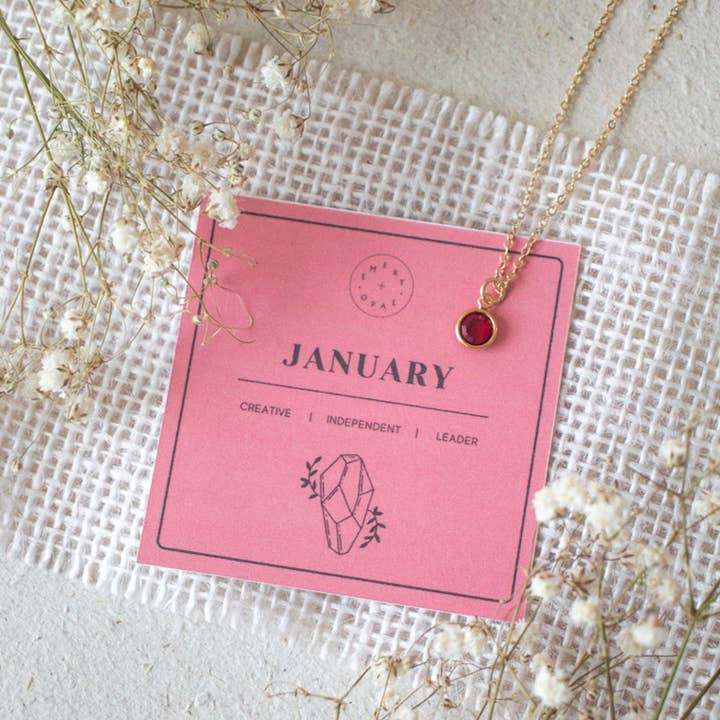 Emery and Opal – Großhandel Kette mit Anhänger/Charm – Swarovski Geburtsstein-Halskette0