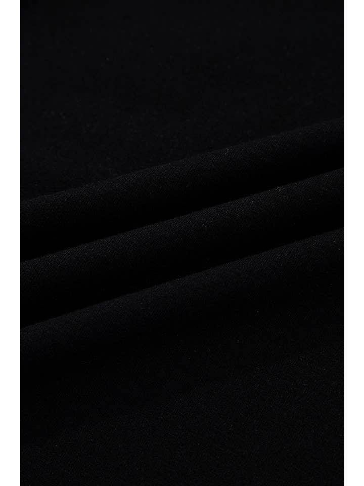 Noir Haut à col à blocs de couleur avec bordure festonnée Printemps 2026 en vente sur Faire3