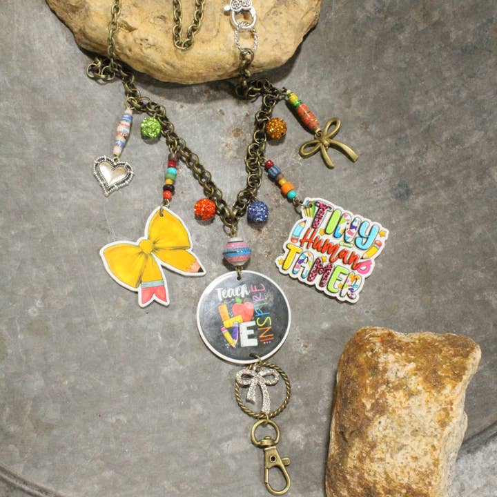The Primitive Peddler, Inc. - Wholesale Lanyard - Women's - Tiny Human Tamer Charm'd Teacher Lanyard1