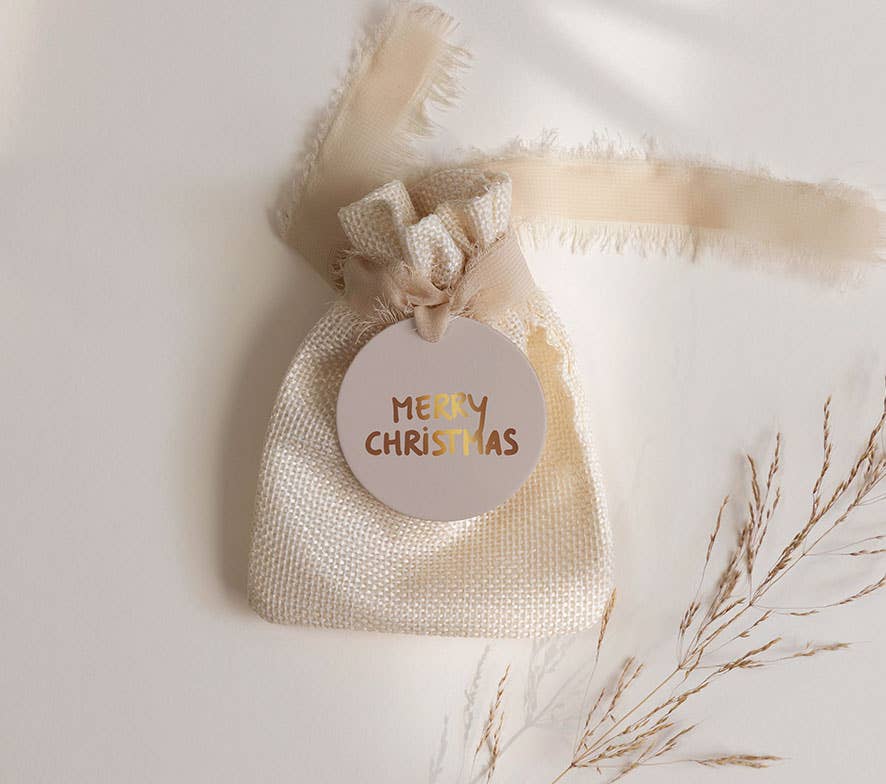 NynkeOntwerpt - Wholesale Gift Tag Label - Gift Tag Christmas | Gold Foil | Merry Christmas0