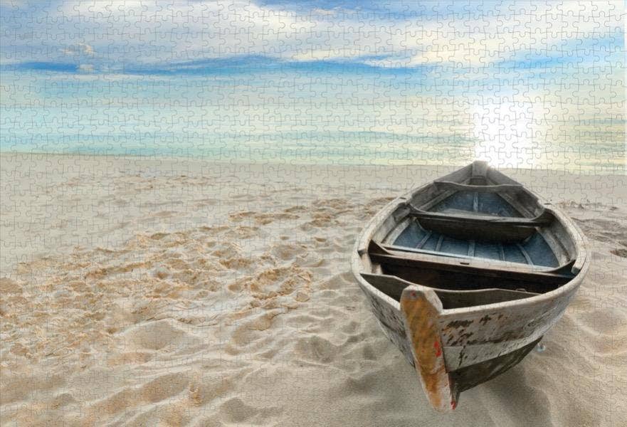 Paper House Productions - Wholesale Puzzle - Adult - Boat on Beach 1000 piece Jigsaw Puzzle1