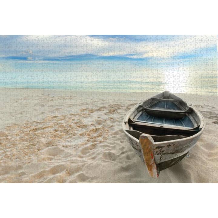 Paper House Productions - Wholesale Puzzle - Adult - Boat on Beach 1000 piece Jigsaw Puzzle1