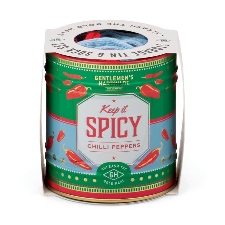 Socks In A Can - Chillies for wholesale by Gentlemen's Hardware