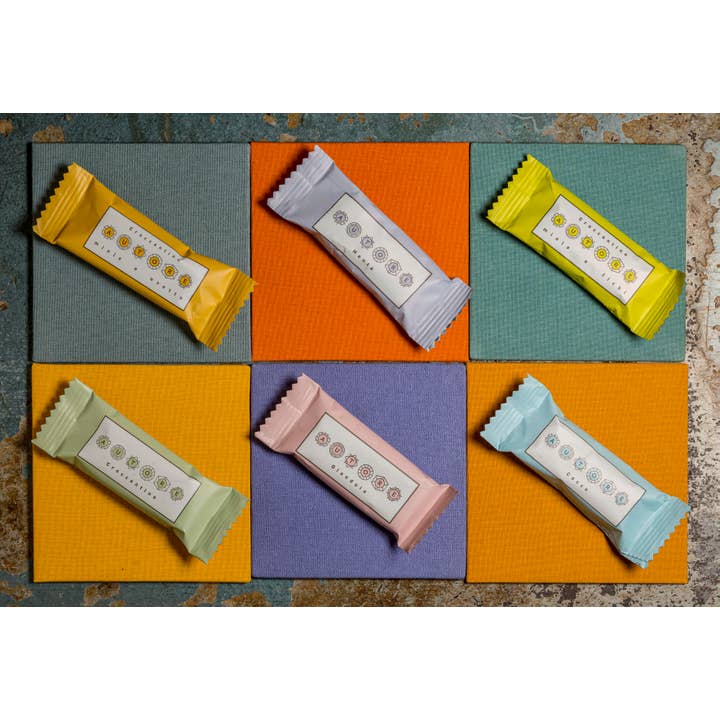 "Finezza" Assorted Choco Bars in Paper Box 300g - 10.6 Oz for wholesale by Autore Chocolate