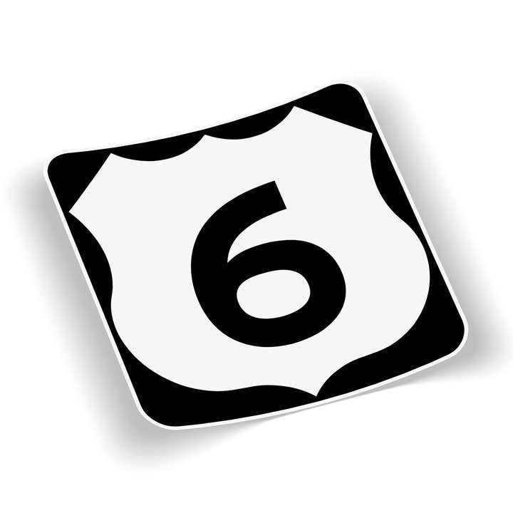 Cape Cod Stickers - Wholesale Sticker - US Route 6 Highway Shield Cape Cod Sticker0