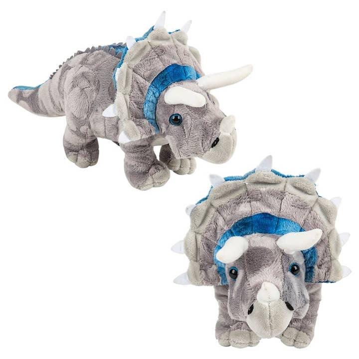 La Luna Bella - Toys - Wholesale Stuffed/Plush Toy - Kids & Baby - 13" ANIMAL DEN TRICERATOPS plush LLB Plush Toys