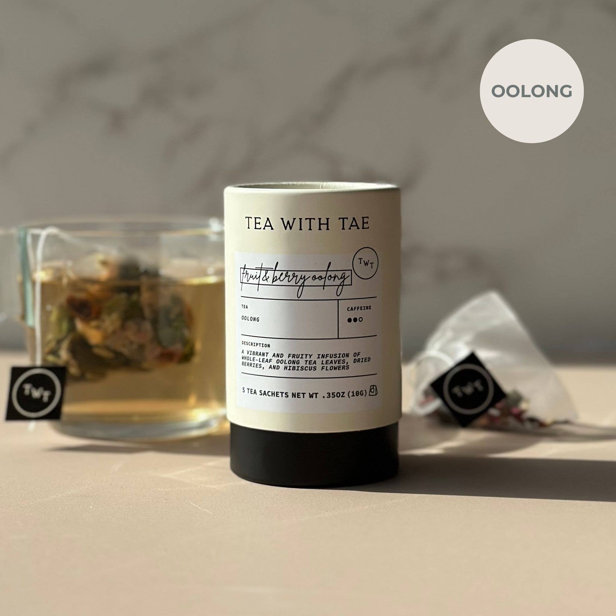 Tea with Tae - Wholesale Tea bags - Fruit & Berry Oolong Mini Tea Tube Gift (5 tea bags)2