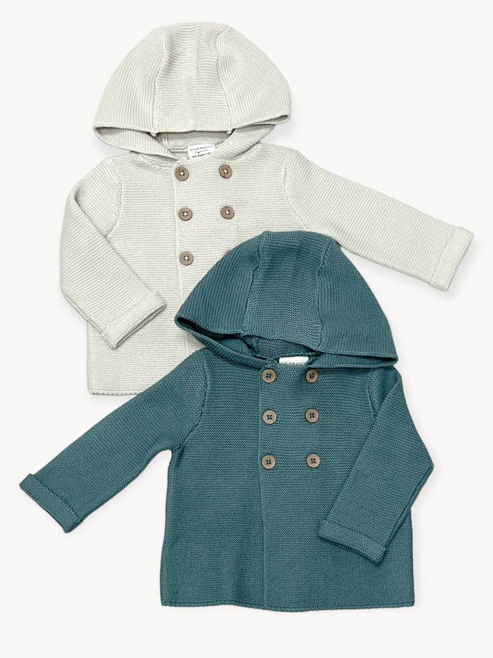 Viverano Organics - Vente Manteau – bébé - Manteau à capuche pour bébé à double bouton (biologique) 4 couleurs7