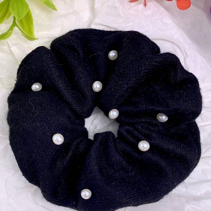 BYREN | ÉLINE L'ATELIER – Conjunto de acessórios para cabelo - Mulher por atacado – Elásticos de cabelo com pérolas FQ810