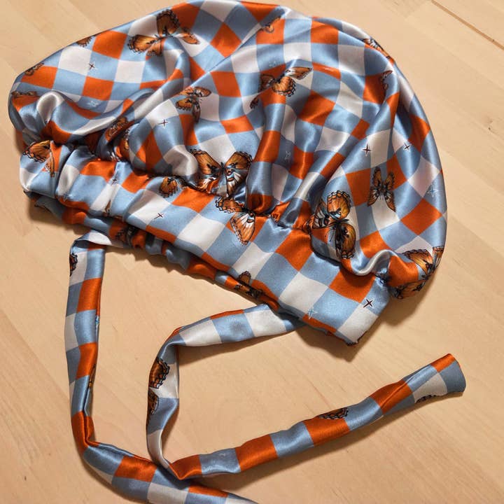 Adele by Adele Jackson - Wholesale Sleep Cap / Bonnet - Women's - Silk Printed Hair Bonnet1