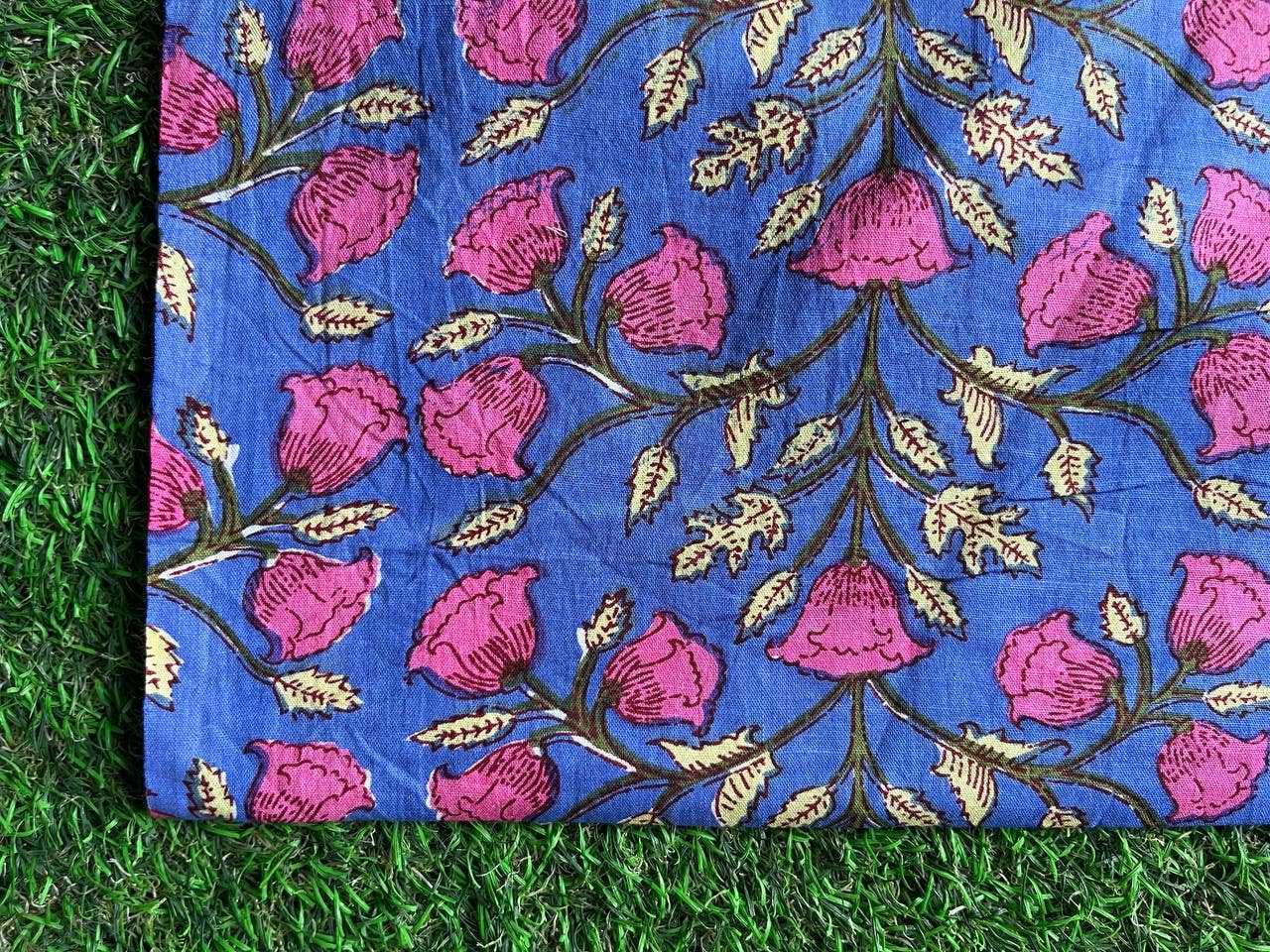 Bhawana Handicrafts – wholesale Fabric – Sold By Yard Indian Hand Block Printed Cotton Fabric Kantha 2