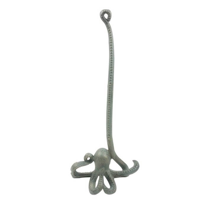 Hampton Nautical - Vendita all'ingrosso Portarotoli - Portarotolo da cucina a forma di polpo in bronzo antico in ghisa