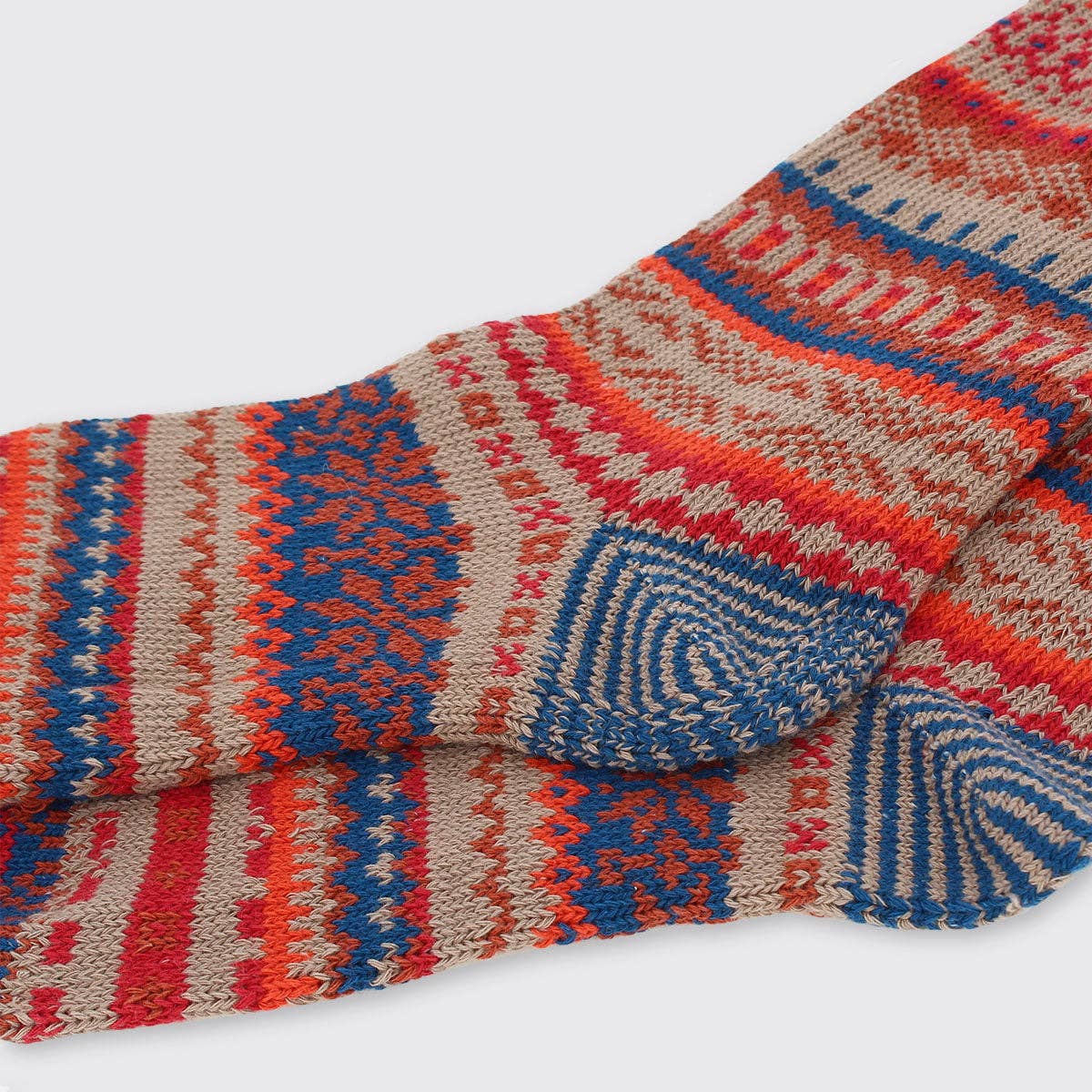 Forever England / Millie Mae – wholesale Socks – Men's – Men's Fairisle Socks Red/Blue2