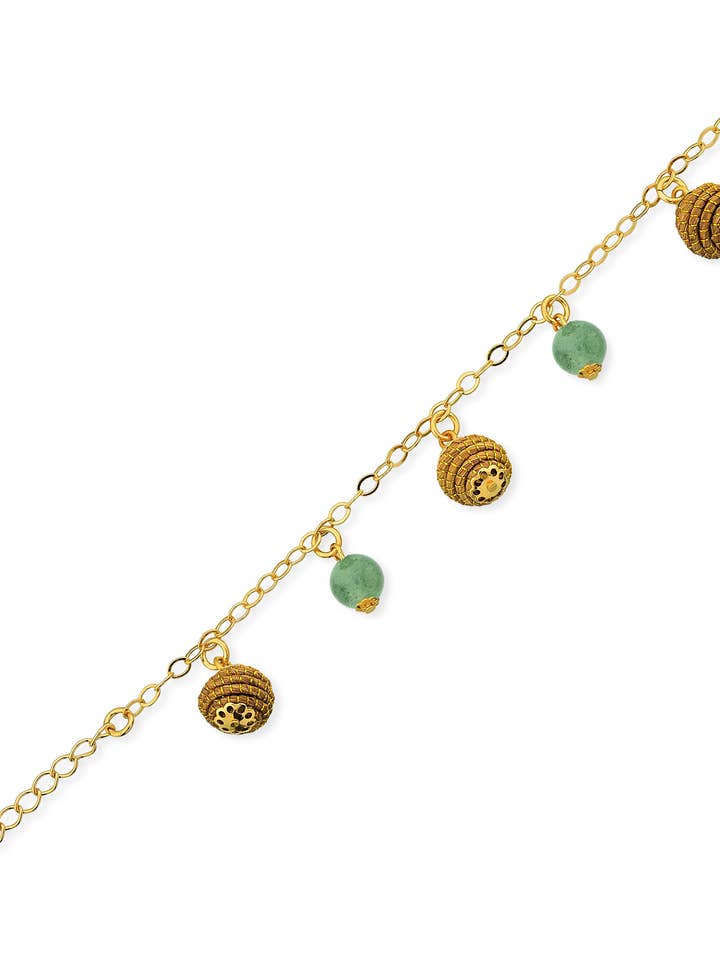 Gisela bracelet organic from Golden Grass for wholesale by Aline CELI