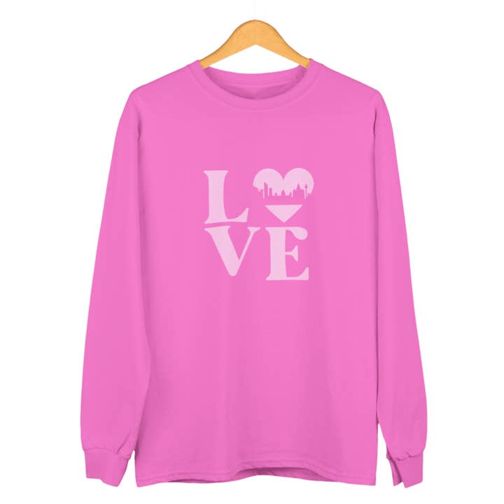 Liverpool Love Sweatshirt for wholesale by Scouse Bird Shop