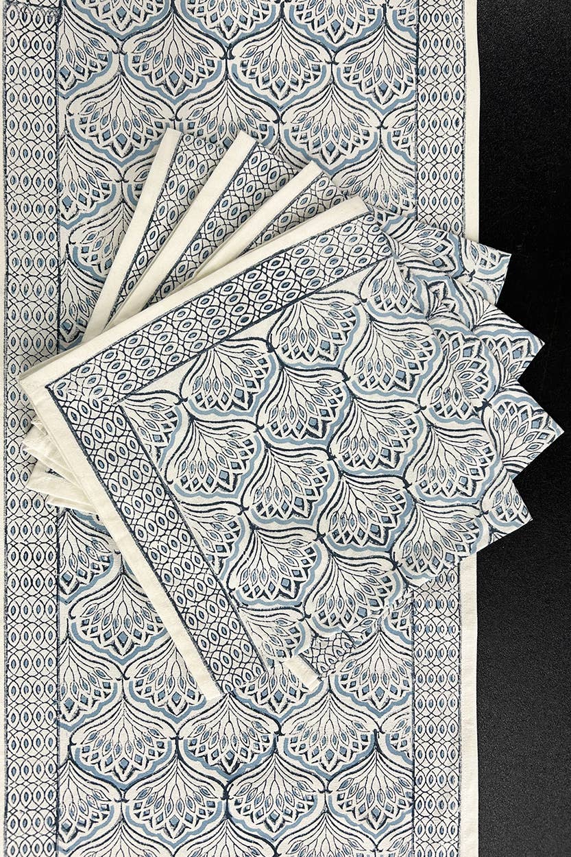 Sevya Handmade - Wholesale Table Runner - Blue Lotus Table Runner8