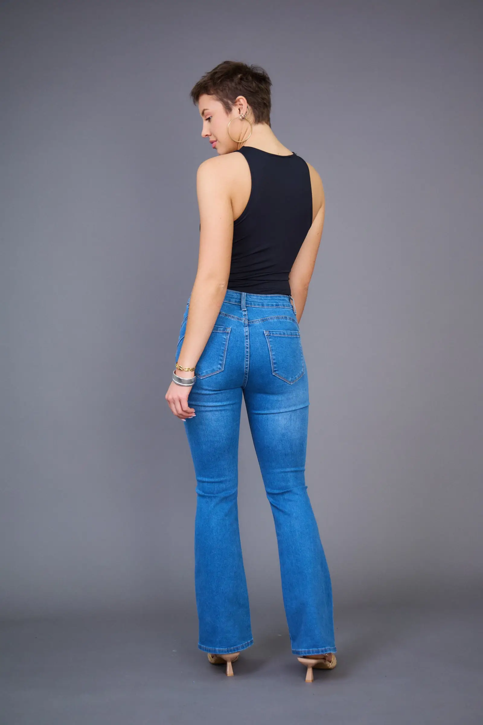 ANA & LUCY - Wholesale Jeans - Women's - Women's Flare Push-Up Jeans - ANA & LUCY9