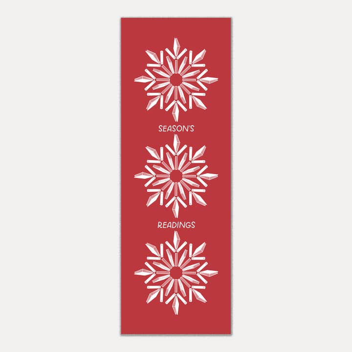 Season's Readings Bookmark | Book Lover Holiday Gift Idea for wholesale by Just Follow Your Art
