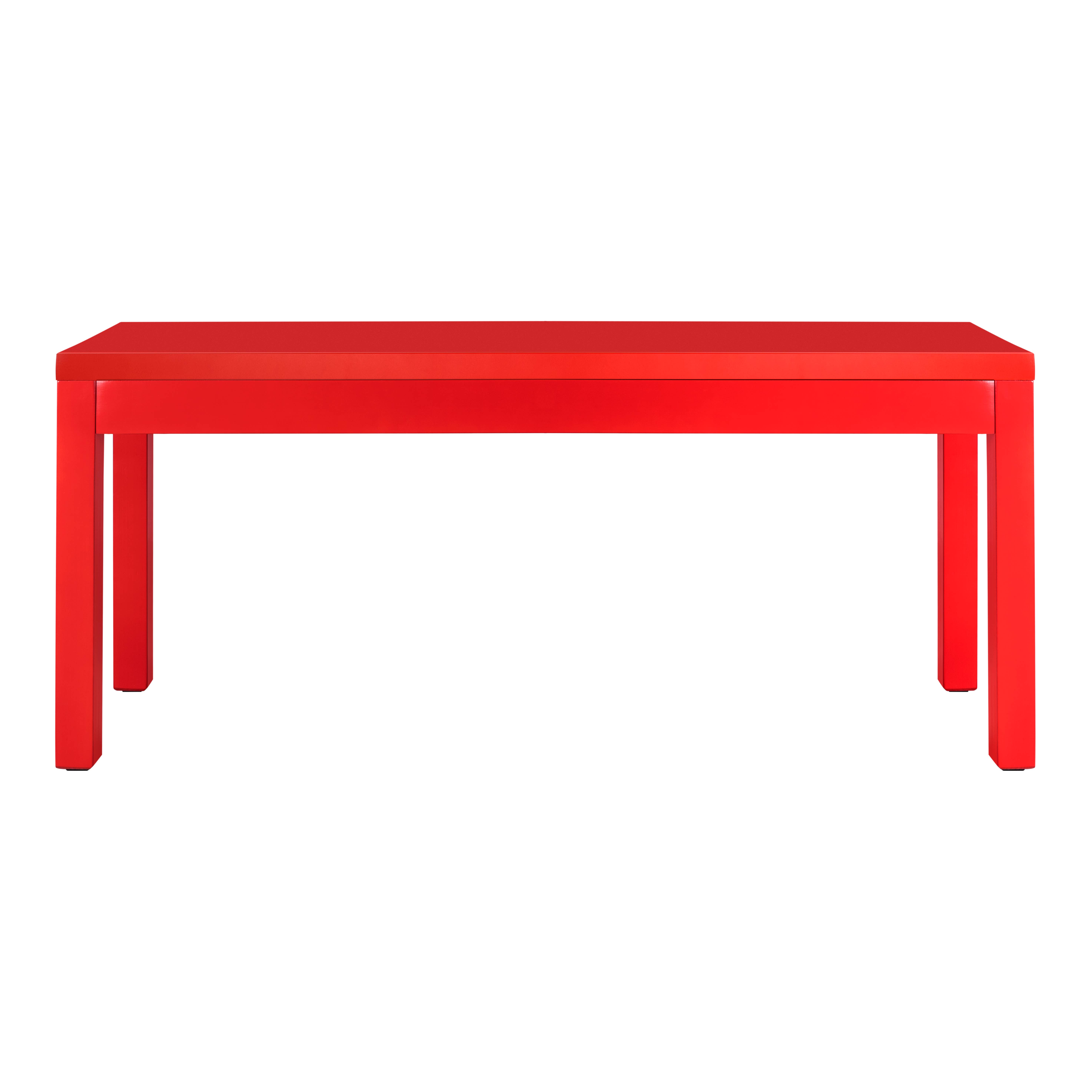 Really Nice Things - Wholesale Bench - Solid pine lacquered bench in Flame Red2
