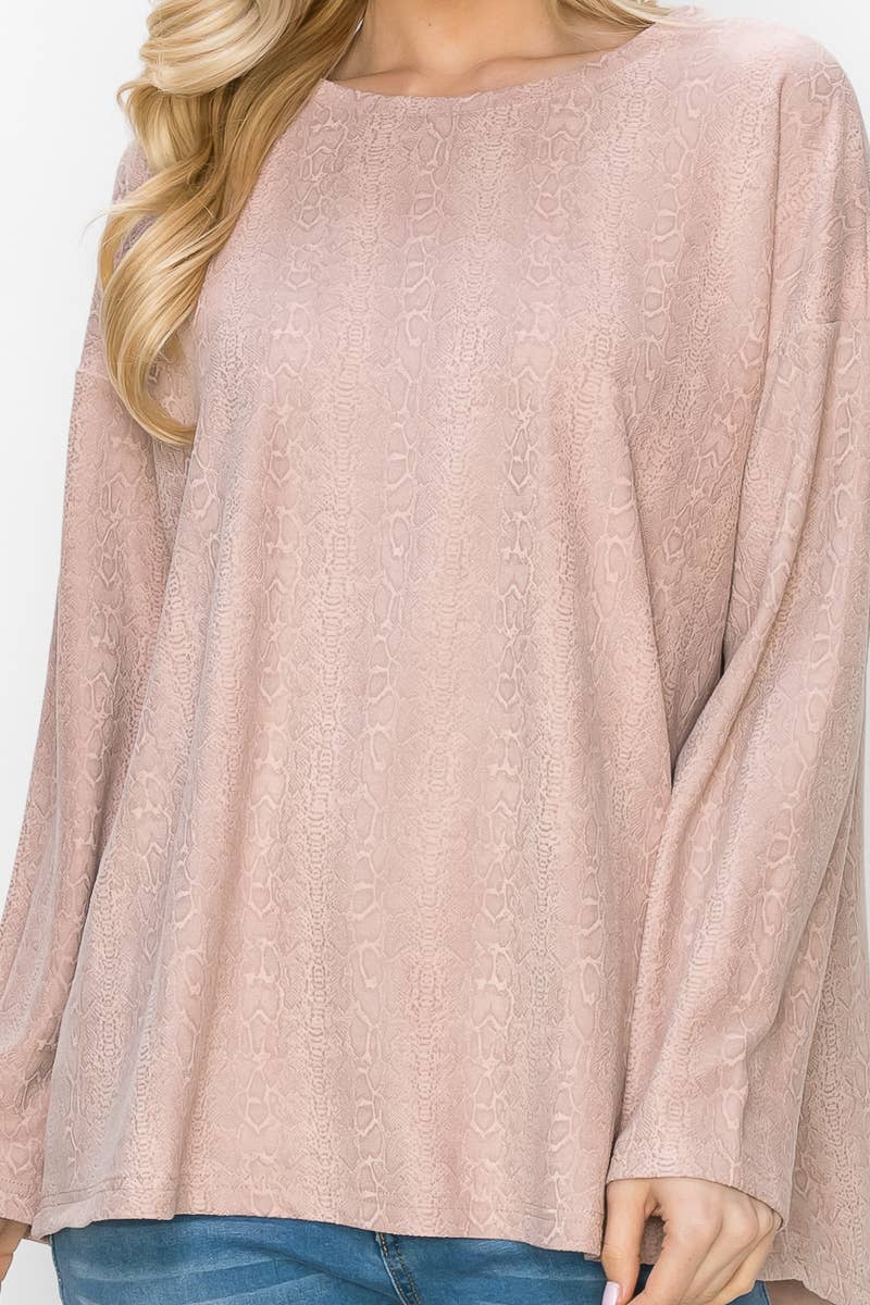 Joh Apparel - Vente Tunique – femme - Haut en daim extensible à imprimé animal Ailith11