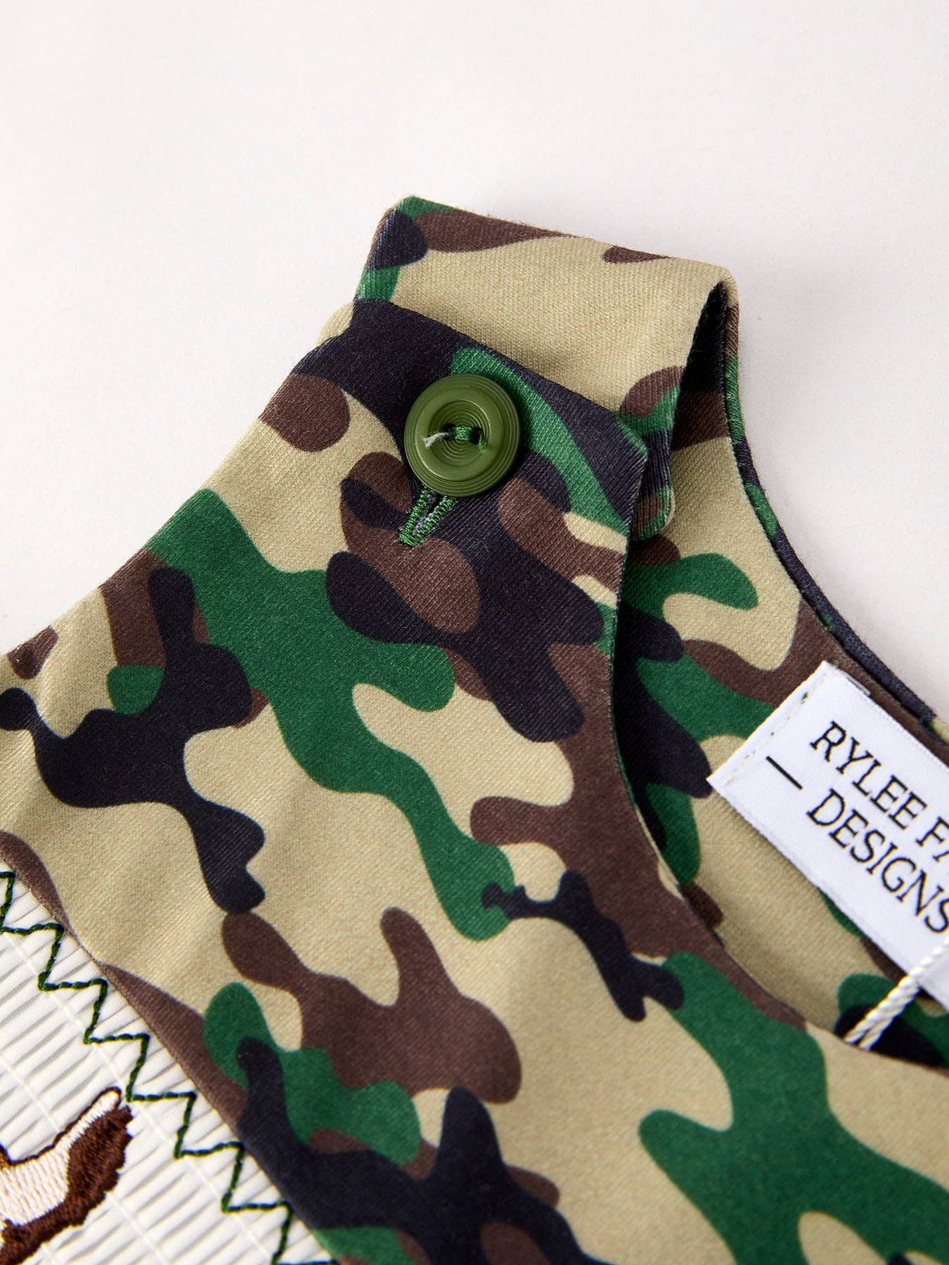 Rylee Faith Designs - Wholesale Jumpsuit - Baby - Camouflage Duck Smocking Embroidery Baby Boy Romper7