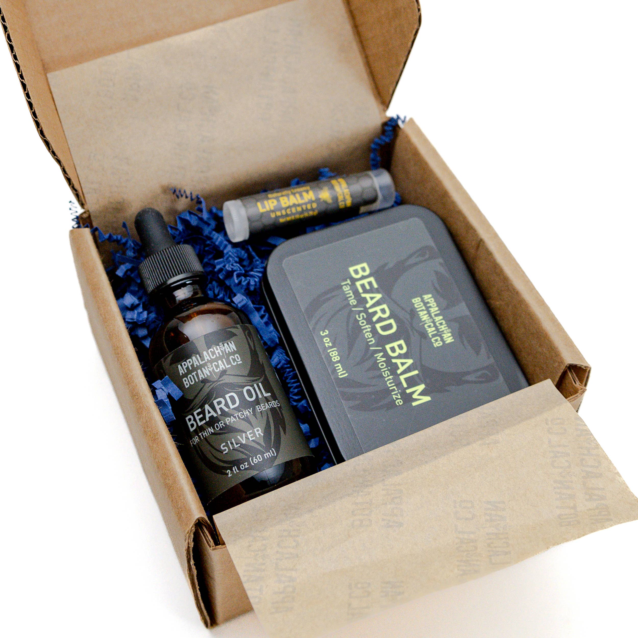 Appalachian Botanical Co. - Wholesale Beard Styling Product - Beard Balm & Silver Oil Kit0