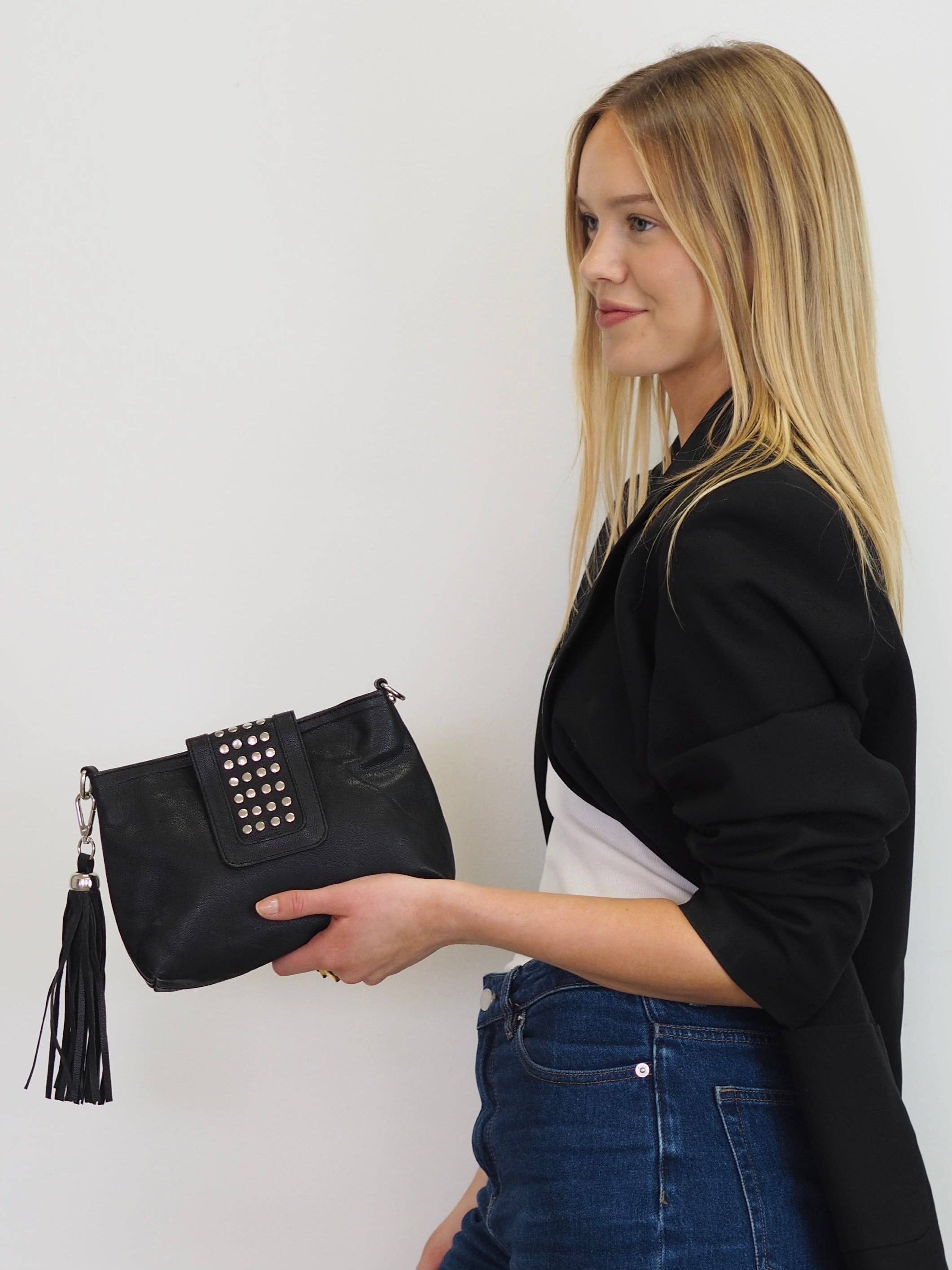 Cadelle Leather - Wholesale Crossbody Bag - Women's - Gigi Crossbody | Black12