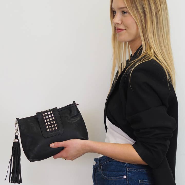 Cadelle Leather - Wholesale Crossbody Bag - Women's - Gigi Crossbody | Black12