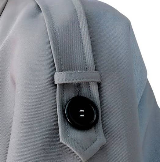 HIDDENBRAND - Wholesale Trench Coat - Women's - Long Lapel Double-Breasted Panels Trench Coat6