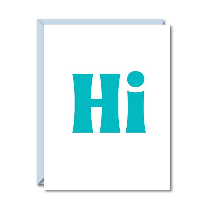 Hi Card for wholesale by Public School Paper Co.