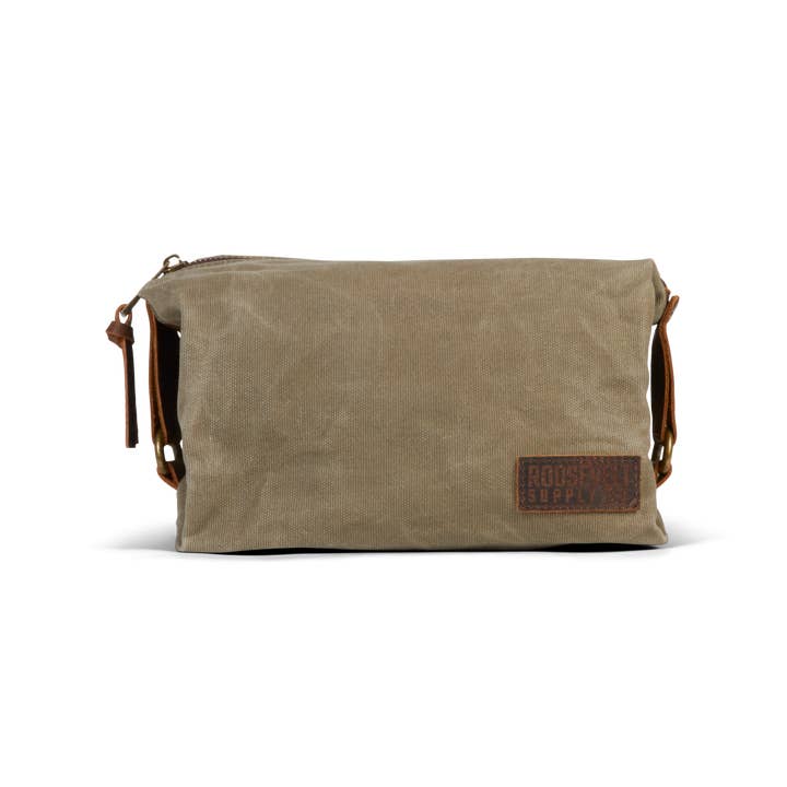 Roosevelt Supply Co. - Wholesale Toiletry Bag - Men's - Waxed canvas toiletry bag
