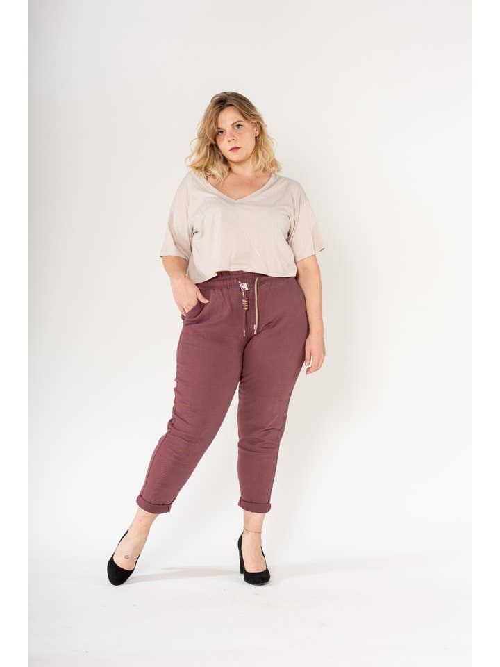 Nina Carter - Wholesale Lounge Sweatpants/Joggers - Women's - Pantajogg curve plus size comfortable Nina Carter P518 51