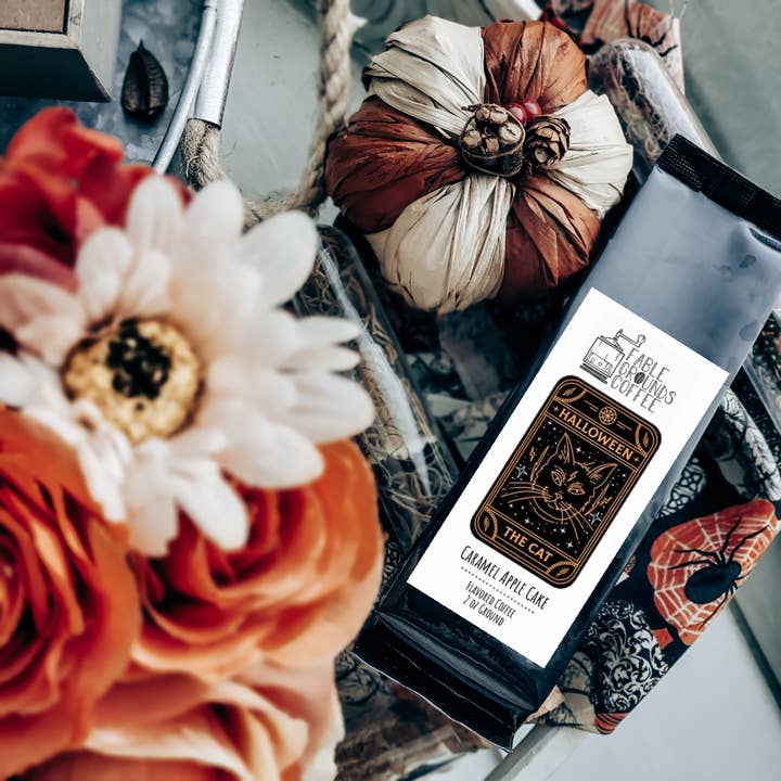 The Cat (Caramel Apple Cake) 2oz Ground Coffee for wholesale by Fable Grounds Coffee