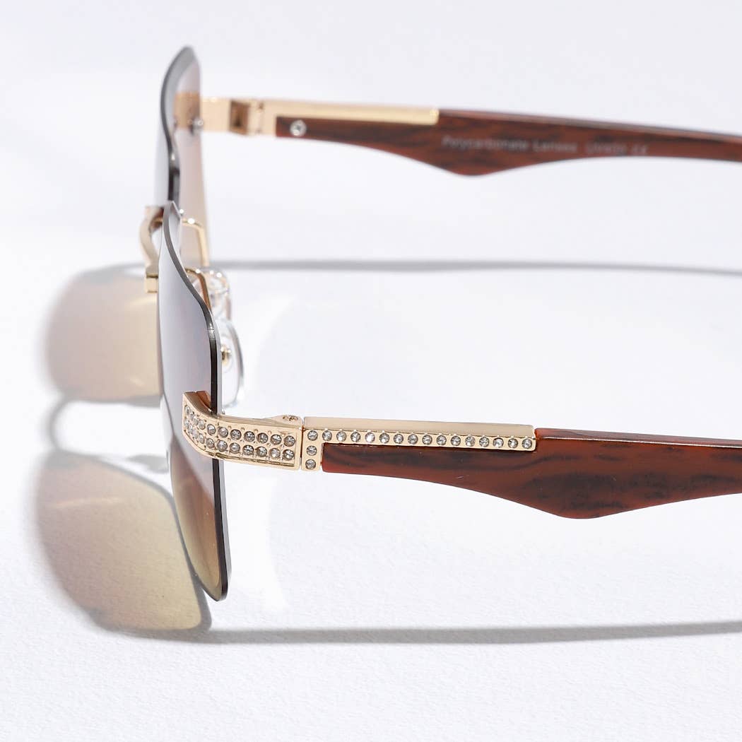 12 COULEURS ASSORTIES Lunettes de soleil décoratives en strass à verres carrés sans cadre en vente sur Faire8