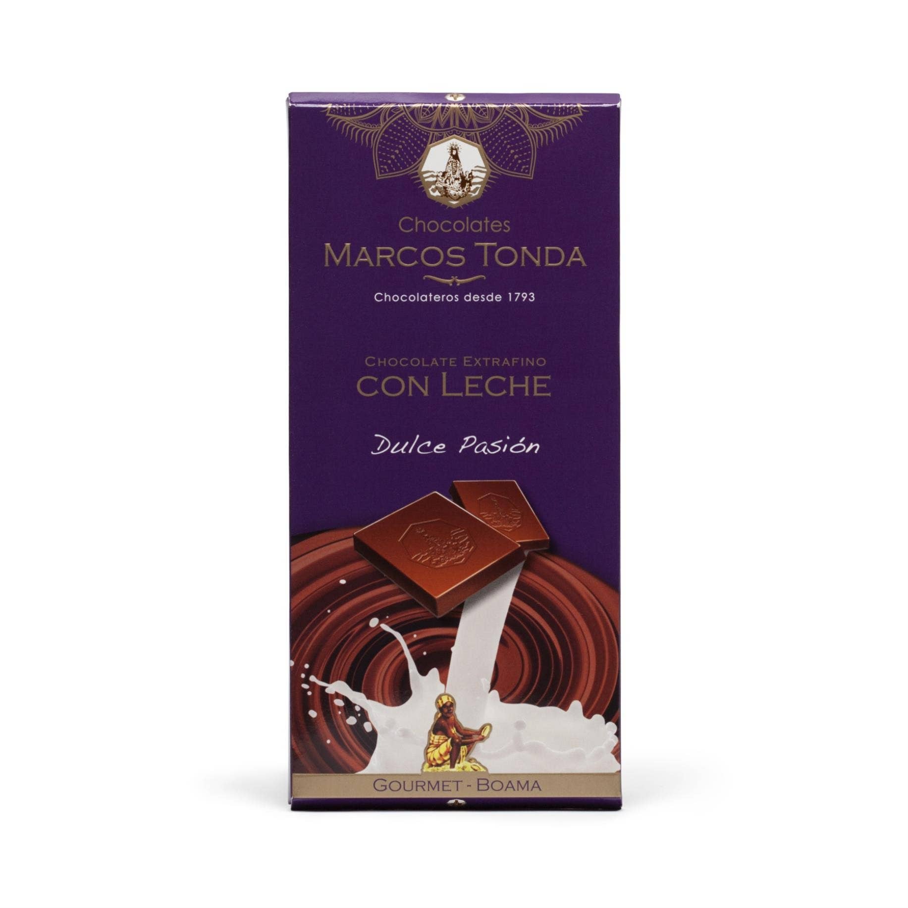 Chocolates Marcos Tonda - Wholesale Chocolate bar - Boama Gourmet Milk Chocolate 125g