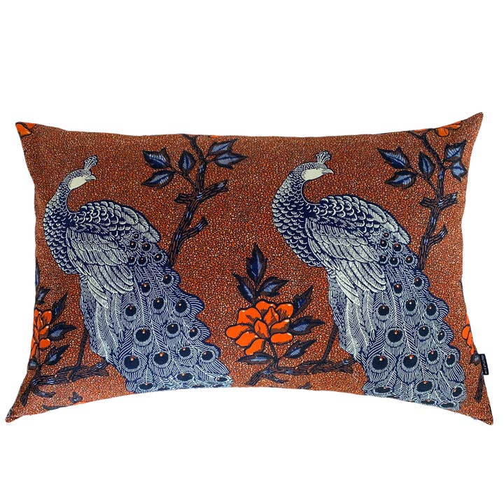 Idah-Pfauenrost-Kingsize-Kissen 60x90 cm für den Großhandel von Mumutane
