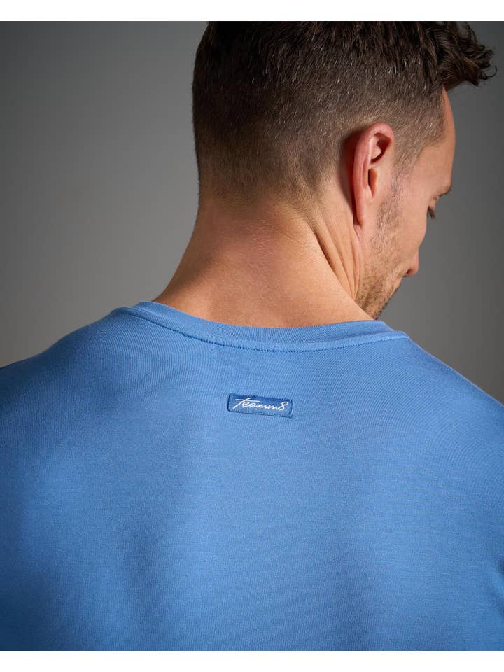 TEAMM8 – Großhandel T-Shirt – Herren – Body Crop-T-Shirt aus Bambus - Blue Haven