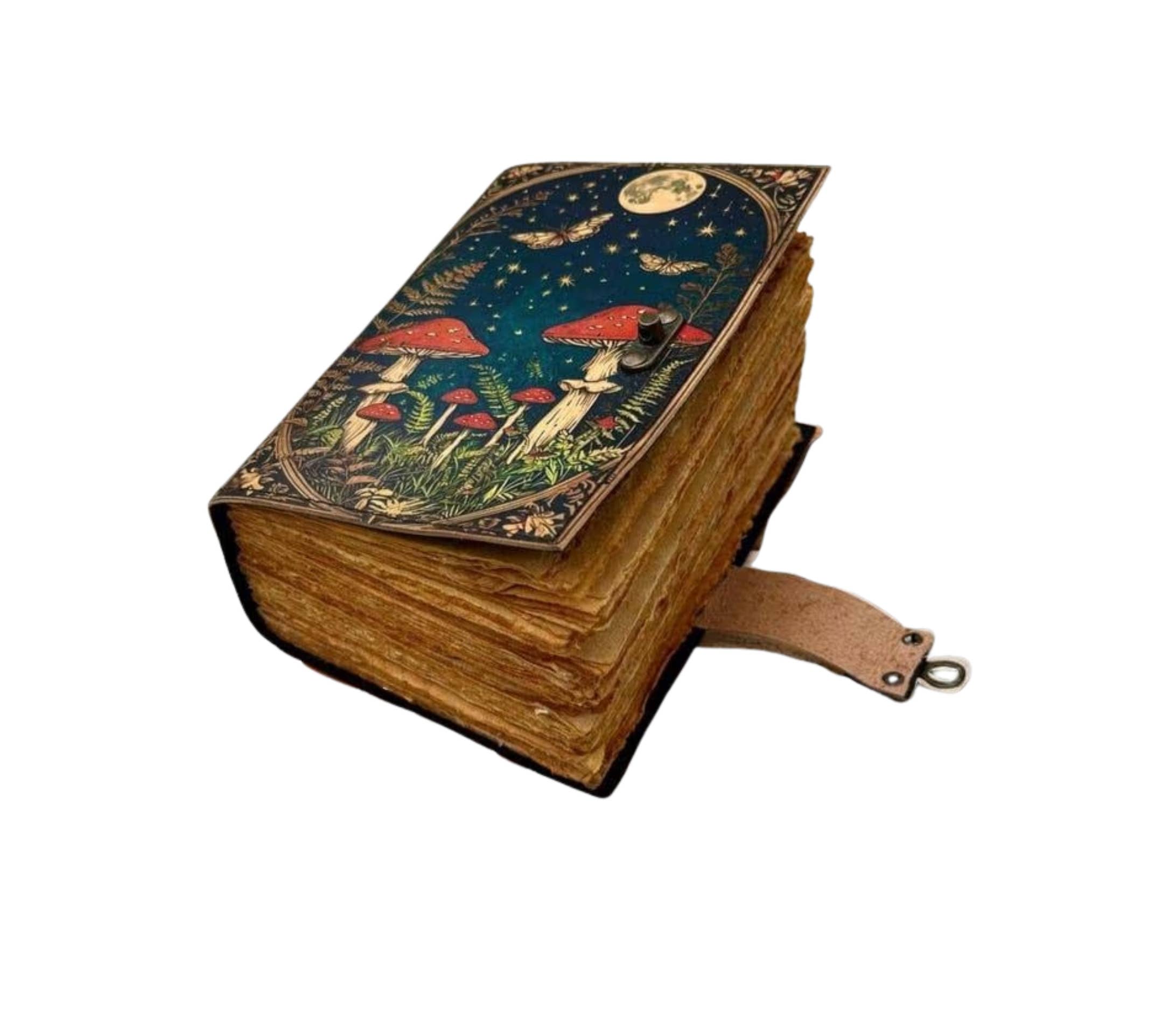 Billion Brothers – wholesale Journal cover – Mushroom Leather Journal Notebook Travel Diary Spell Book4