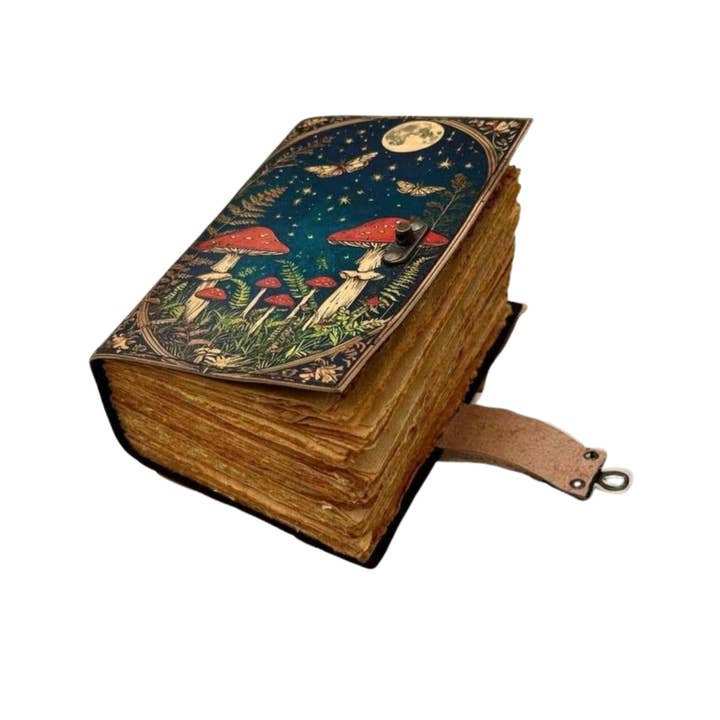 Billion Brothers – wholesale Journal cover – Mushroom Leather Journal Notebook Travel Diary Spell Book4