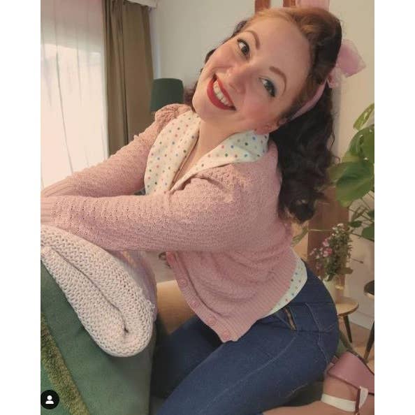 Mak – Engroshandel Cardigan - Dame – Mak 3/4-ærmet kort strikket cardigan med rund hals MK3514124